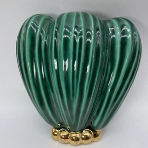 Dick Knox California 1940’s Green Ceramic Wall Pocket **Short time made!! HTF - Picture 1 of 9