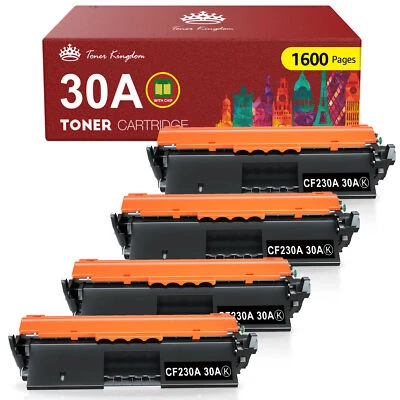 4PK CF230A Toner Cartridges replacement for HP LaserJet MFP M227fdw M227sdn - Image 1 of 4