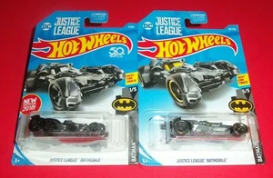 HOT WHEELS BATMAN - NEW - BATMOBILE - DC - JUSTICE LEAGUE - LOT of 2 - Picture 1 of 1