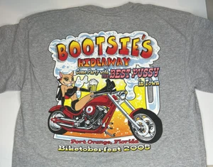 Bootsies Hideway Biketoberfest 2005 Herren Gildan Grafik T-Shirt grau Large - Bild 1 von 3