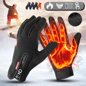 Winter Warm Gloves Thermal Windproof Ski Gloves for Cold Weather Men Women - Picture 1 of 21