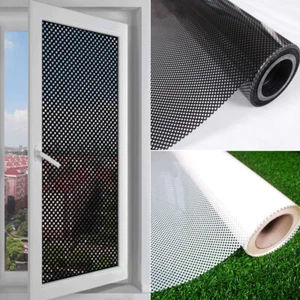 2M Mesh Window Film Self-adhesive Light Stickers Privacy Protection - Picture 1 of 7