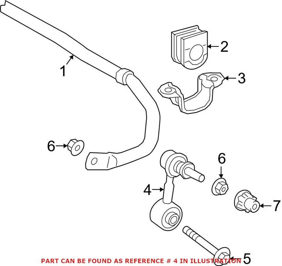 Genuine OEM Rear Suspension Stabilizer Bar Link for Lexus ES300h ES350 2019-2020 - Image 1 of 1