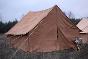 Roman Leather Military Tent 4x4 m Funtional Tent for larp reenactment SCA Events