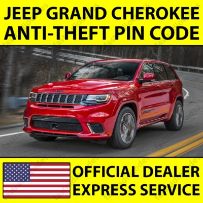 ✅JEEP GRAND CHEROKEE CAR RADIO ANTI-THEFT UNLOCKING PIN CODE FOR ALL MODELS✅ - Image 1 of 4
