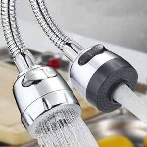 Universal Water Filter Saver Adapter Adjustable Faucet Tap Nozzle 360 Flexible - Picture 1 of 20
