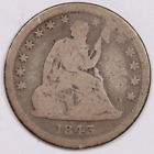 1843-P 25C Silver Seated Liberty Quarter Dollar Circulated US Coin