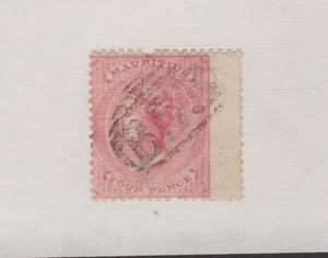 MAURITIUS 26 4p Queen Vicoria 1860 used wing margin - Picture 1 of 1