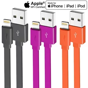 3Pack MFi Certified Cable for iPhone 14 PLUS 13 12 11 Pro Max XS XR 8 7-All iOS - Picture 1 of 8