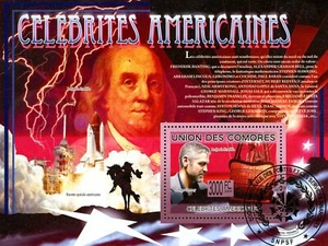 Comoro Islands Stamps - (2009) - S/Sheet -Famous American People - Cancelled - Picture 1 of 1