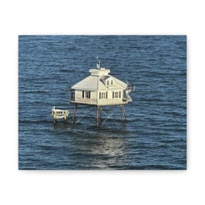 Mobile Bay Middle Bay Lighthouse Canvas Gallery Wraps - Picture 1 of 5