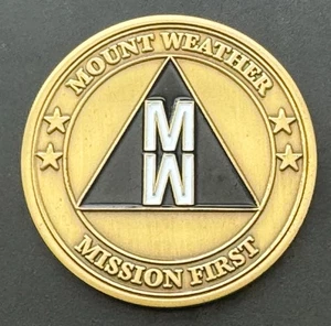 Mount Weather Mission First Department of Homeland Challenge Coin Medal - Picture 1 of 2