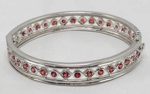 Bracciale Zaffiro Fuoco Argento Sterling 925 Nuovo In Scatola HSN Gioielli - Foto 1 di 18