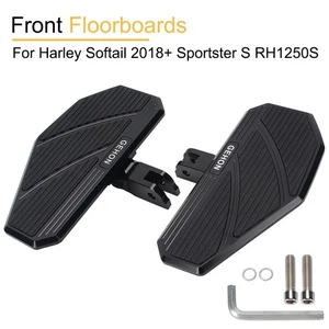 Front Floorboards For Harley Sportster S RH1250S Softail Street Bob Sport Glide - Picture 1 of 12