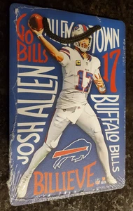 Raro - BUFFALO BILLS: JOSH ALLEN X-Metal Aluminio Arte Signo - 8.25" x 5.5" NUEVO - Imagen 1 de 2