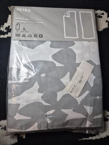 IKEA PETRA Paar Fenstergardinen Vorhänge 57”x118” mit Saumband 100% Baumwolle NEU - Bild 1 von 3