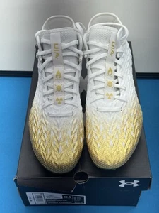 Under Armour UA Spotlight Clone 4 MC Herrenschuh Größe 10,5 gold weiß - Bild 1 von 18