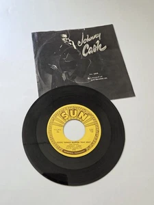 JOHNNY CASH SUN RECORDS 295 1958 VG+ PICTURE SLEEVE GUESS THINGS HAPPEN VG - Picture 1 of 11