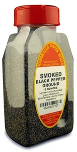 SMOKED GROUND BLACK PEPPER FRESHLY PACKED IN LARGE JARS, spices, herbs, seaso... - Picture 1 of 1