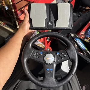 Logitech Driving Force Pro Force Feedback Wheel & Pedals PS2/PS3 PlayStation - Picture 1 of 10