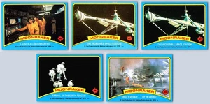 Tarjeta coleccionable de película James Bond Moonraker 1979 - lote de 5 - #s 60, 67, 67, 88, 89 - Imagen 1 de 11