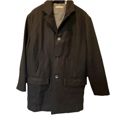 Abrigo deportivo Wilke-Rodriguez para hombre mediano negro 3 botones mezcla de lana, B#80 Foto 1 de 4