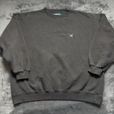 Vintage Big Dogs Sweatshirt Mens XL Gray Embroidered Logo Fleece Lined Retro - Image 1 of 4