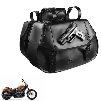 Fits For Harley Sportster XL883/1200 Saddle bag Tool Side bag Storage Luggage - Изображение 1 из 4