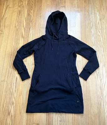 American Giant Hooded Sweatshirt Dress Size Medium Black - Image 1 of 4