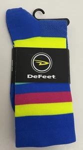DeFeet Aireator 6" Socks Maverick Blue/Neon Yellow Medium AIRTMAVBY201 - Foto 1 di 3