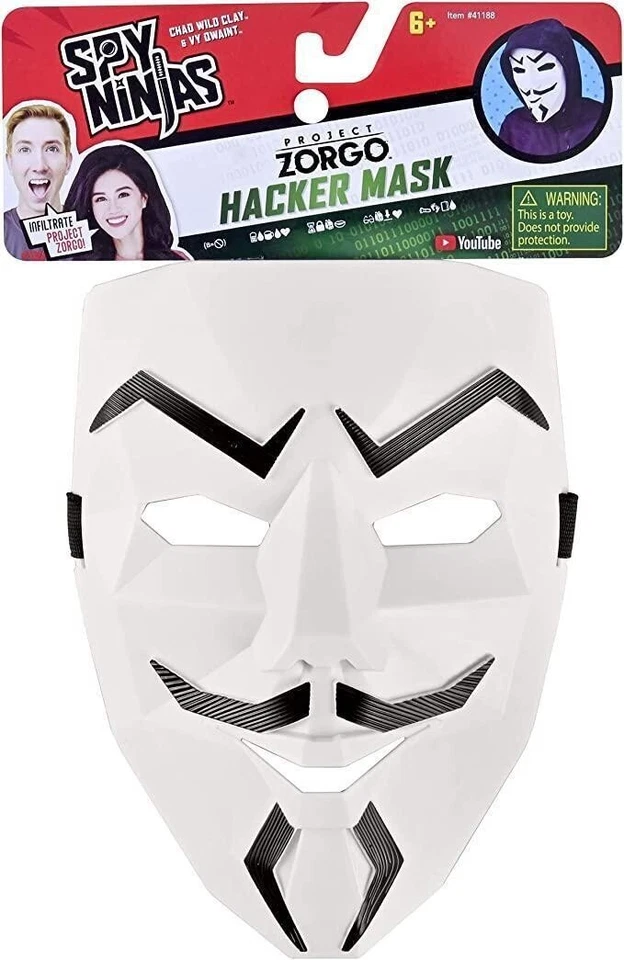 Spy Ninjas Project Chad Wild Clay Vy Dwaint Child Kids Project Zorgo Hacker Mask - Image 1 of 2