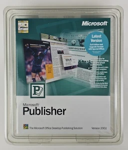 Microsoft Publisher Version 2002 Windows Program 0301 X06-22278 SEALED Unopened - Picture 1 of 15