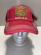 NEW KBETHOS Vintage Mama Bear Cotton Washed Distressed Stitch Baseball Hat