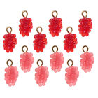  24 Pcs Resin DIY Pendant Jewelry Pendants Charms Crystal Grape Toy