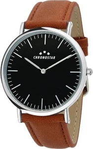 Chronostar By Sector Preppy Men's Watch 40Mm Brown Eco-Leather Strap - Picture 1 of 3