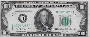 1950 D $100 Dollar New York Federal Reserve Note Bill Uncirculated Crisp - Picture 1 of 2