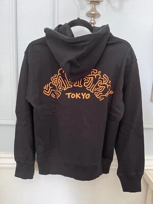 Мужской потовый пуловер с капюшоном Uniqlo Keith Haring x Tokyo с длинным рукавом черный размер - Изображение 1 из 4