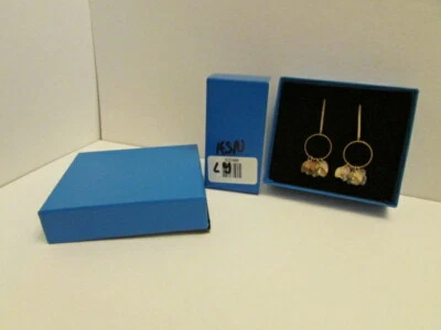 全新 HSN 金色金属 CZ 耳环 JB-13-LY — 第 1/4 张图片