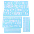  4 PCS Alphabet-Schablonen Buchstabenschablonen Zum Malen Briefpapier Lineal