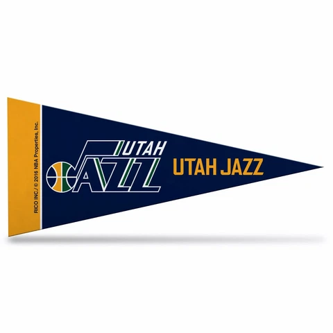 6 Utah Jazz Mini Pennants. . Felt. 4" x 9"   #802 Cover