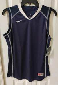 Nike Women's Navy Dri Fit Sleeveless Tank Top Polyester NWT Size Medium - Picture 1 of 5