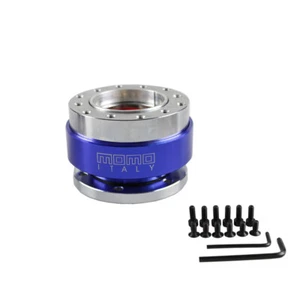 Aluminium Car Steering Wheel Quick Release HUB Adapter Snap Off Boss Kit BLUE - Picture 1 of 7