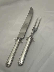 Oneida 1945 Prestige BORDEAUX 2-piece Steak Carving Set Silver-plate Stainless - Picture 1 of 4