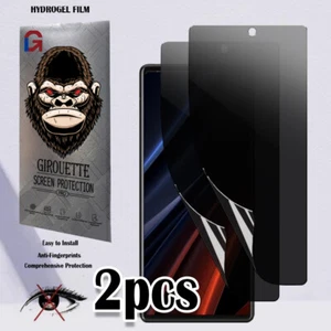 2Pcs Privacy Outer Screen Protector Film For Google Pixel 6/6A/6Pro/7/7A/7Pro - Picture 1 of 15