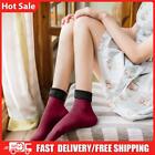 6 Pairs Winter Warm Women Socks Thicken Thermal Fleece Boots Socks (Wine Red)
