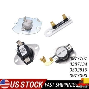 3977767 3387134 3392519 3977393 Thermostat Dryer Thermal for Whirlpool Kenmore - Picture 1 of 6