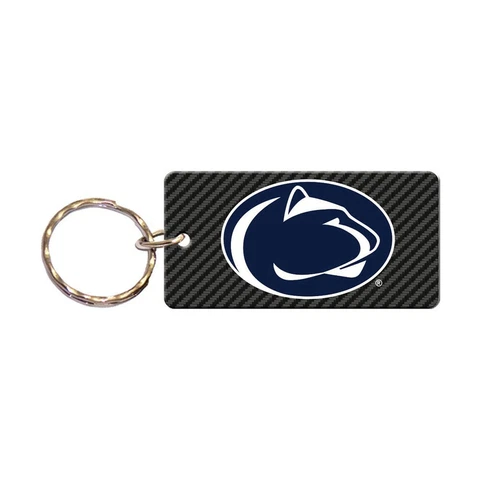 PENN STATE NITTANY LIONS CARBON RECTANGLE ACRYLIC KEY RING NEW WINCRAFT Cover