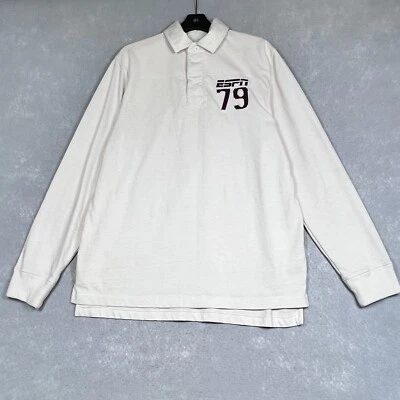 Vintage ESPN Polo Mens Large 79 Long-Sleeve Heavyweight Canvas Sports Shirt - Image 1 of 4