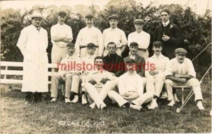 ECHTES FOTO POSTKARTE VON SOUTH CAVE CRICKET CLUB 1907, (IN DER NÄHE DES HULL), EAST YORKSHIRE - Bild 1 von 2