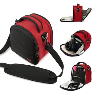 Bolso de hombro VanGoddy pequeño DSLR sin espejo para cámara estuche con cremallera para Nikon D7500/D850 - Imagen 1 de 9